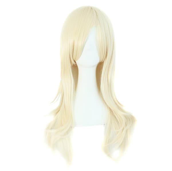 Peruk Anime Lång Lockig Peruk 70CM (Ljusblond)