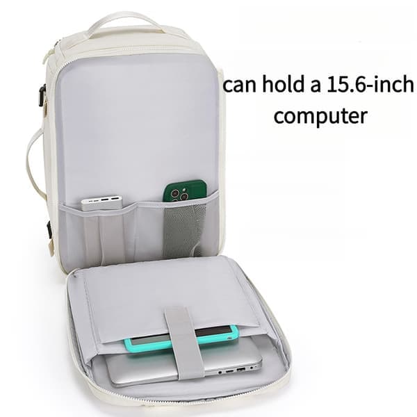 Bolsa De Viagem Expanderbar Laptopryggsäck, med Skofack