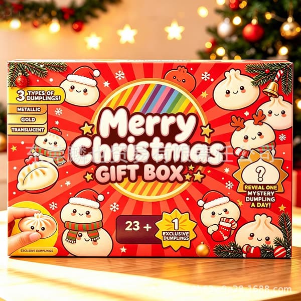 Mystery Dumpling Squishy Punch Box Långsamt Stigande Stresslindrande Fidgetleksak - Stil H Style H