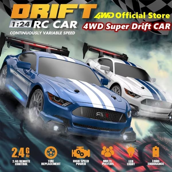 2.4G Fjernstyret Bil Højhastigheds Drifting Racing Blå