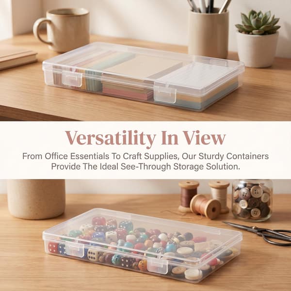 Thinp Mini Plastförvaringslådor, 2-pack 6,5 X 3,43 X 0,6 tum