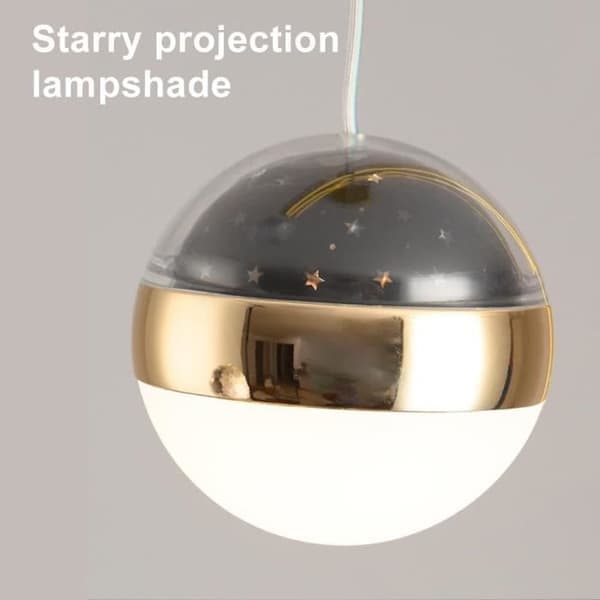 Hængende Fe Stjerne - 12 Cm - Metal - LED - til Børneværelser
