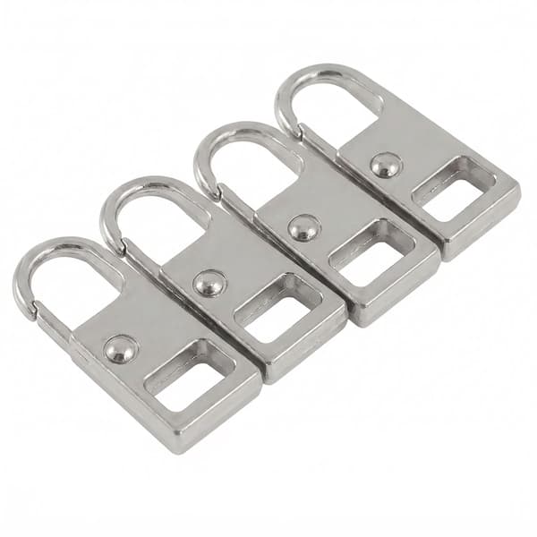 BAPLFT 8 stk. lynlåsgreb i metal, 2,6 cm, sølv Silver