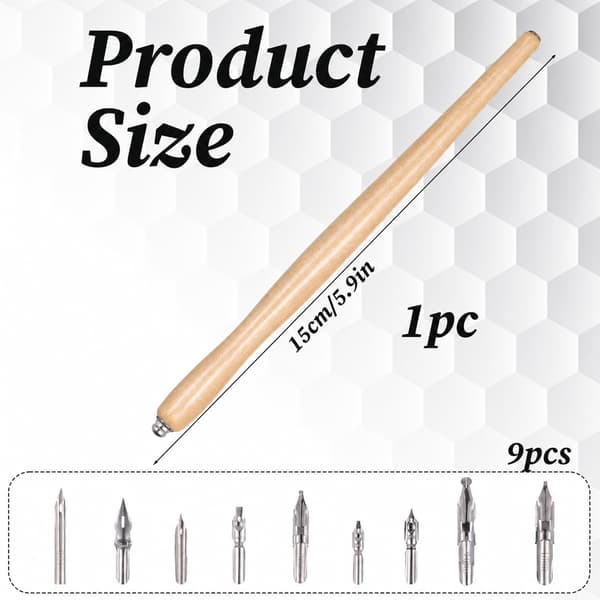Styquenzer Doppenna med Träritpennahållare 10 st