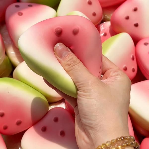 1 - 5 st Vattenmelon Taba Squishy, Långsam Stigning/återhämtning, Ångestlindrande Leksak 5 ST 5PCS