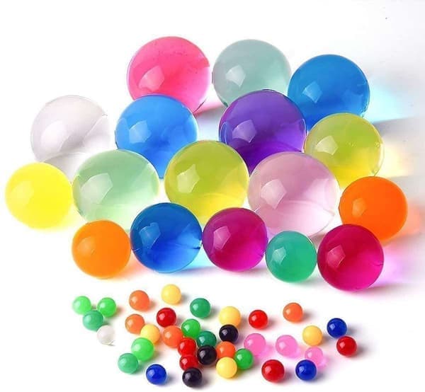 100g Jättefärgade Vattenpärlor / Vattenkristaller 4 - 5cm