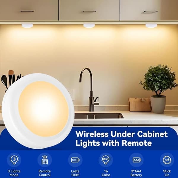 LED-kohdevalot - 6 valon ja 2 kaukosäätimen sarja