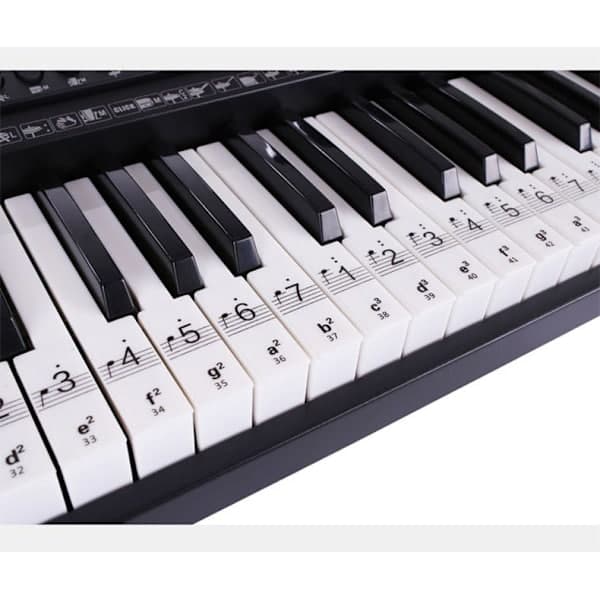 Notsstickers för piano / keyboard pianotangenter