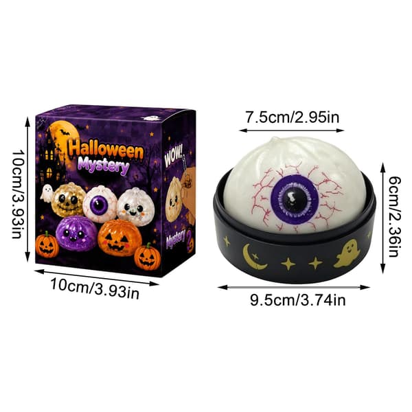 Halloween Squishies Dumpling Squishies Legetøj med Damper, #06 #06