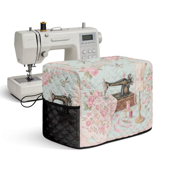 Vattert symaskindeksel Symaskintrykk 5 Sewing Machine Print 5
