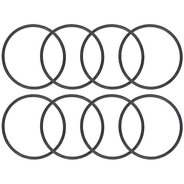 8-pack CLX200K ersättnings-O-ring, för poolklorinatorlock CL200/CL220, svart