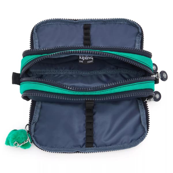 Kipling Gitroy Penalhus Blå Grønn Bl : Kontorrekvisita Medium BLUE GREEN BL