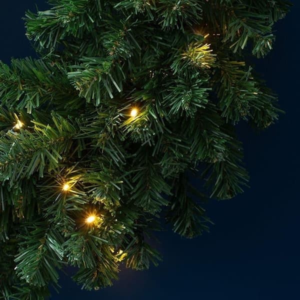 Joulukranssi 30/40/50 cm LED-valonauhalla, sisä-/ulko-ovikoriste, 30 cm valonauhalla 30cm with Light String