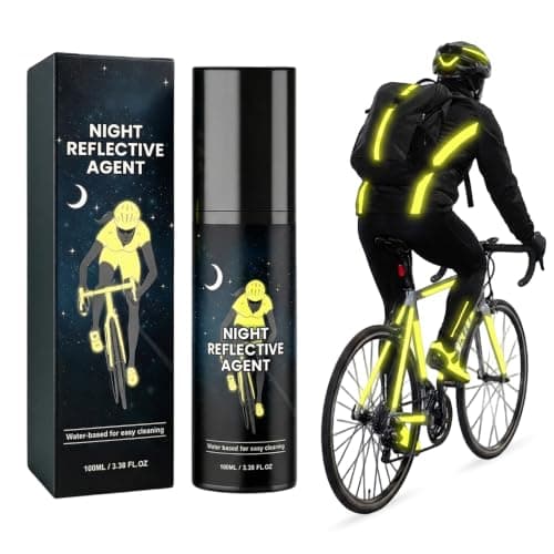 Nattreflekterende spray, 100 ml selvlysende maling med høy synlighet (gul) Yellow