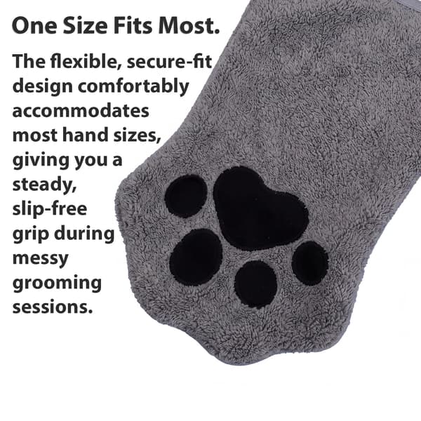 Mikrofiber kæledyrshåndklædehandske til hunde og katte - Superabsorberende tørrehandsker til hunde