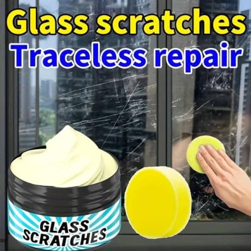 Multi-Purpose Glas Ridse Reparationspasta, 3.53oz, Nem DIY Ridsefjerner til Glasvinduer, Spejle & Bordplader - Gendanner Glat Klarhed 2Pcs