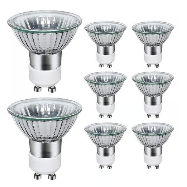 8-pack GU10 halogenlampor 35W 220V varmvit 2800K/NC/