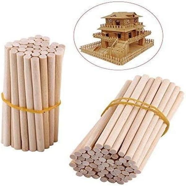100 stk runde treplugger for klubber 80 mm runde treplugger for DIY trearbeid modellbygging hagepynt