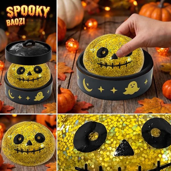 Halloween Squishies Dumpling Squishies Legetøj med Damper, #04 #04
