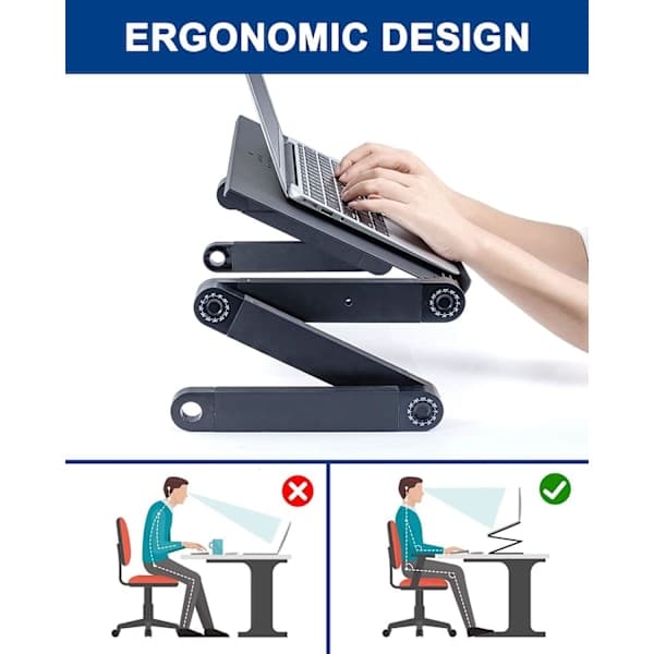 Multifunksjonelt laptopbord med musematte
