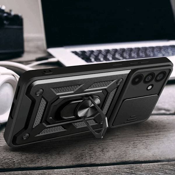 Tech-Protect Camshield Pro Cover til Samsung Galaxy A56 5G Stødsikker Sort