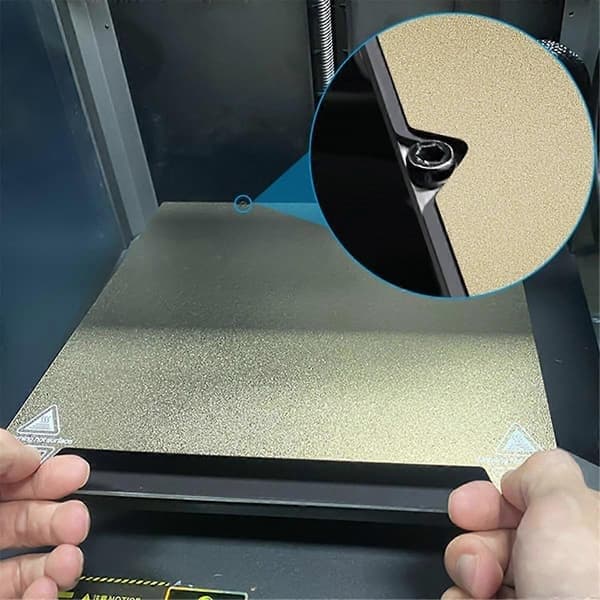 3D-printer PEI- og PEO-plade byggeplade opvarmet seng platformsmåtte til K1 Max/ 3 S1 Plus/ 3 V3 Plus