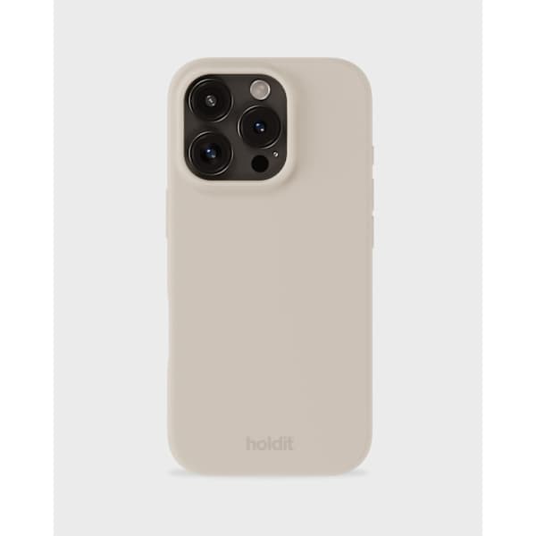 Held iPhone 16 Pro -puhelinkuori silikoni vaaleanbeige