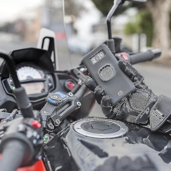 Quad Lock Motorcykelstyrefäste för iPhone och Samsung Galaxy-telefoner - Användbart