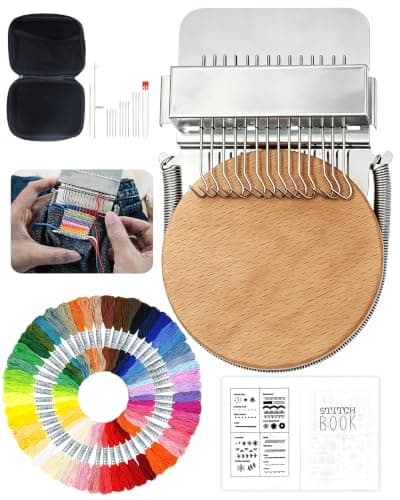 2026 Uppgraderat synligt reparationskit, KnitPatch Darning Loom Kit för nybörjare