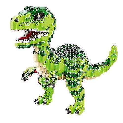 Mini Blocks Grön Dinosaurie Byggleksak Klassisk Modell Park Figur
