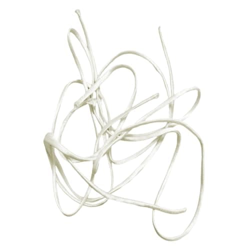 Satinband justerbar korsettbaksida, blekt vit Bleached White