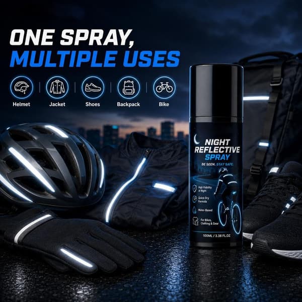 Natreflekterende spray, klar reflekterende spraymaling 100ML 3pack