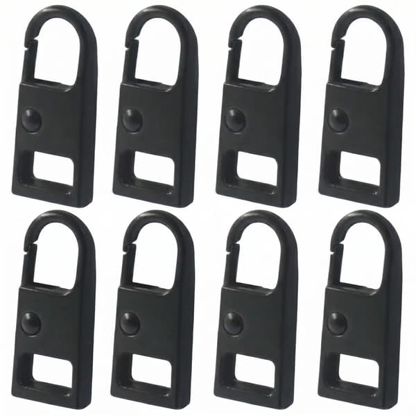 BAPLFT 8 kpl metallivetoketjun vetimiä, 2,6 cm, musta Black