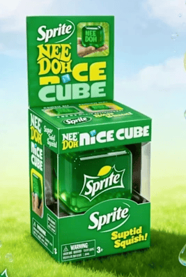 Schylling NeeDoh Nice Cube - Sensorisk klemmelegetøj med super solid klemme (tilfældig farve)