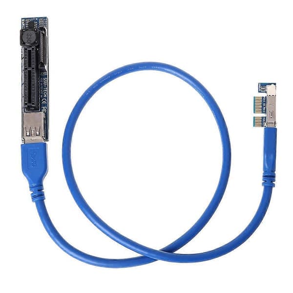 Usb3.0 Adapterkort PCI-E1X til X4 PCI E Grafikkort Forlengelseskabeladapter