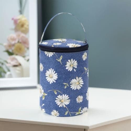 Strikkehækletaske Stor Kapacitet Tote Organizer til Hækling DIY Håndværk