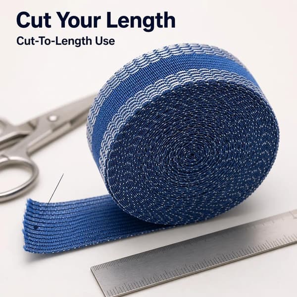 Strygejern på sømbånd, smeltbart klæbemiddel til tøj og jeans (blå, 5m) blue / 5m