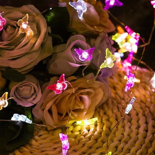 Perhosvalosarja, 2 M 20 LED Perhosvalosarja, sisä- ja ulkokäyttöön