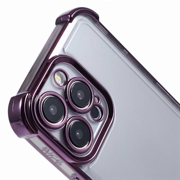 Etui til iPhone 15 Pro Max Transparent TPU Mobil Etui Sødt Sidehjerte
