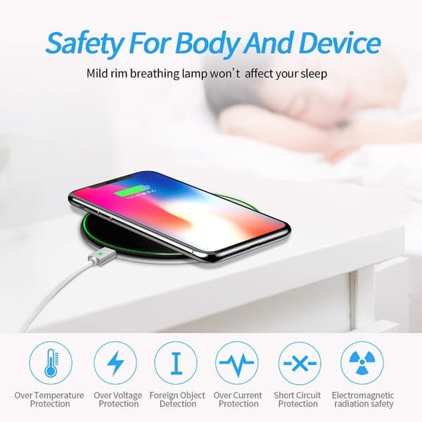 Trådløs lader kompatibel med MagSafe for iPhone Samsung... Sølv