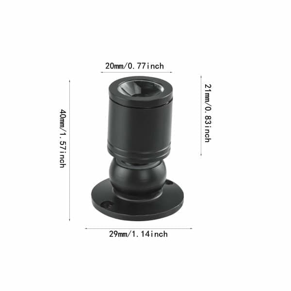 Mini LED 1W loftslampe med driver 10-pak (sort, varm hvid)