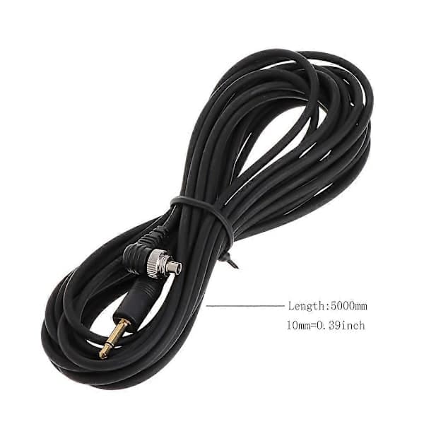 3,5 mm han til han Flash PC Sync Cord Kabel Lysudløser til Studiofotografering