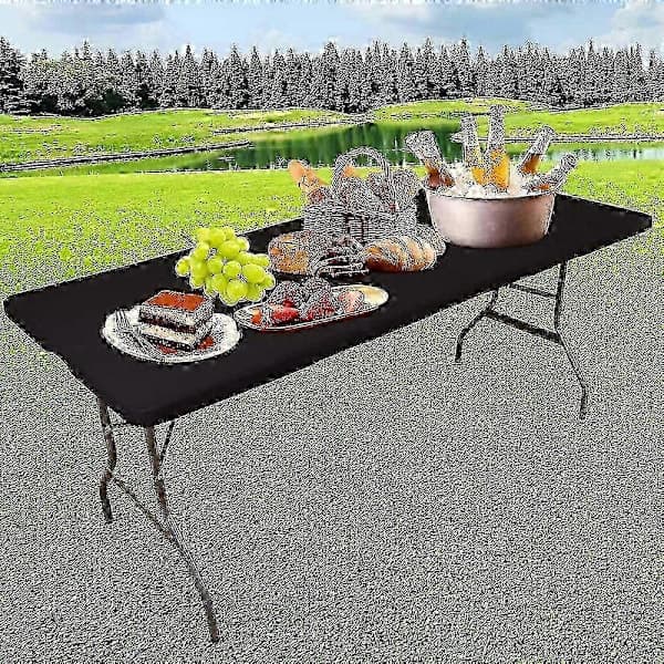 Premium hopfällbart picknickduksöverdrag för rektangulära utomhusbord grå 243x76cm grey 243x76cm