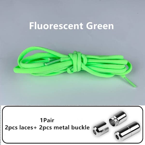 Elastiske snørebånd uden bindebånd - One size - FLUORESCERENDE GRØN FLUORESCERANDE GRÖN