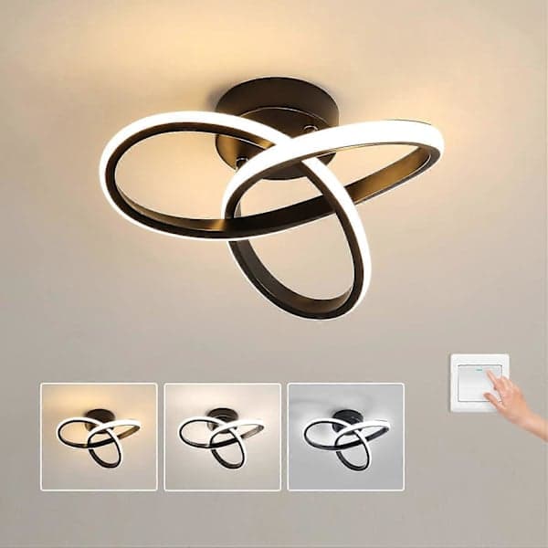LED loftlampe, loftslampe, LED-lampe, sort