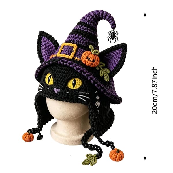 Halloween Monster Hood Hat DIY Virkkit för Nybörjare，#E #E