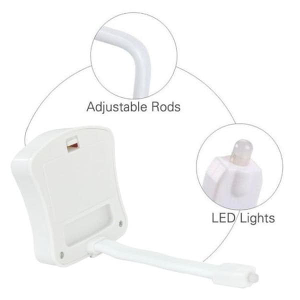 Färger LED Toalettlampa Rörelsesensor Midnattsljus