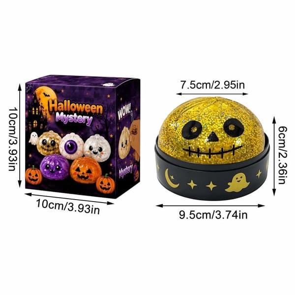 Halloween Squishies Dumpling Squishies Legetøj med Damper, #04 #04