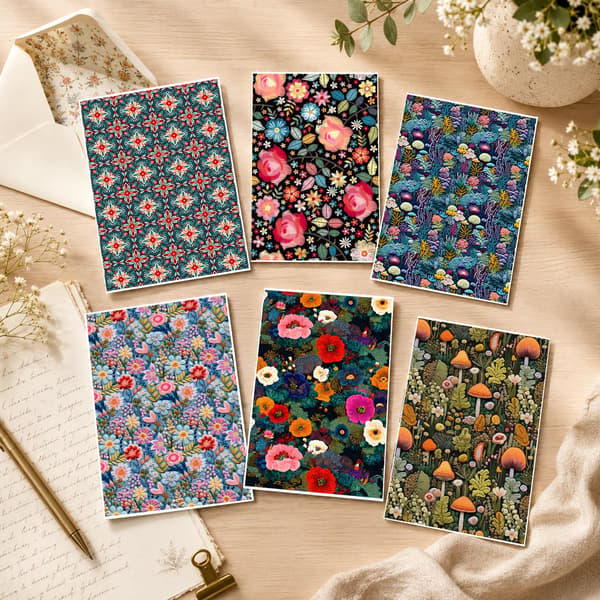 Lertransferpapper, 18 ark mörka skogsvildblomstrande transferark 18Pcs Dark Forest Wildflower
