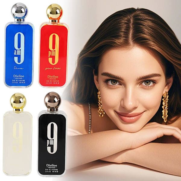 Afnan 21:00 Eau De Parfum 100ml miehille Spray - TÄYSIN UUSI LAATIKOSSA punainen 100ml red 100ml